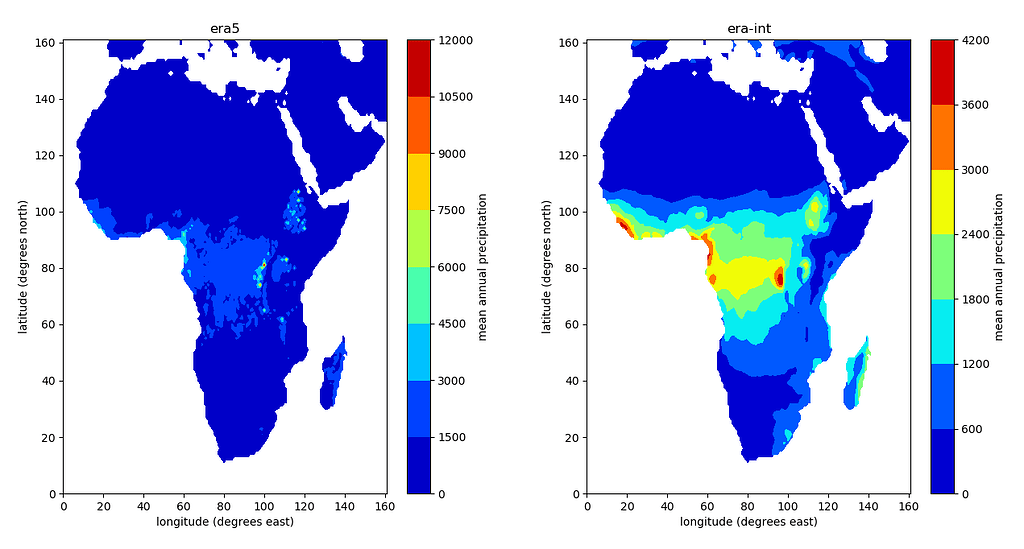 ERA5 versus ERA-Interim Total Precipitation - C3S - Datasets and Usage ...