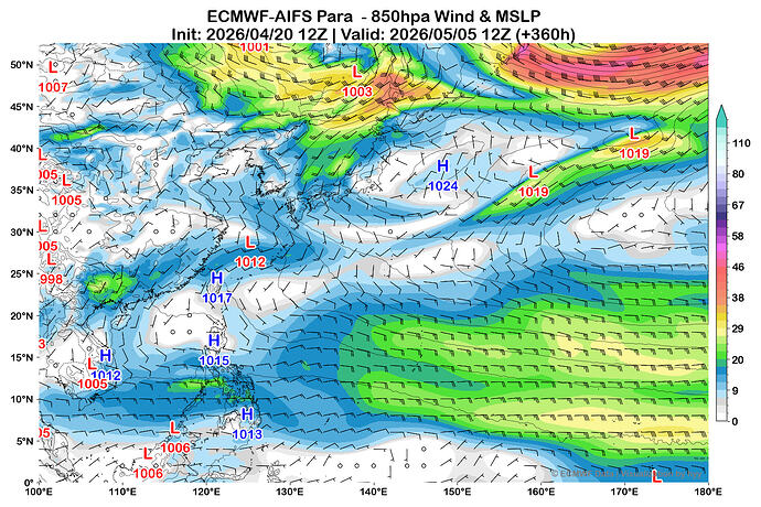 MediumRange_AIFS_850Wind_MSLP_20260420_12_F360_Single