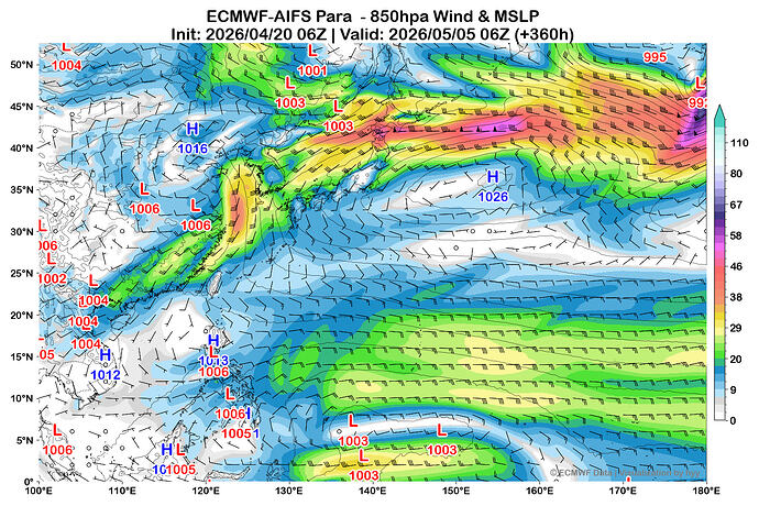 MediumRange_AIFS_850Wind_MSLP_20260420_06_F360_Single