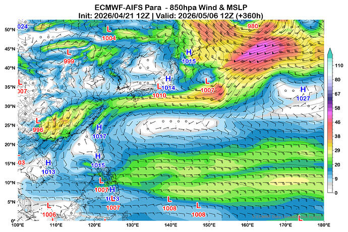 MediumRange_AIFS_850Wind_MSLP_20260421_12_F360_Single